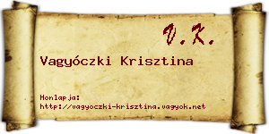 Vagyóczki Krisztina névjegykártya